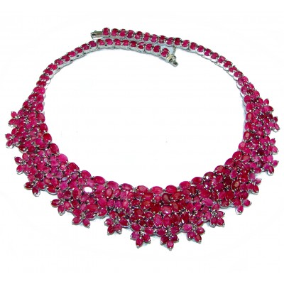 Diva's Dream authentic Ruby .925 Sterling Silver handcrafted necklace