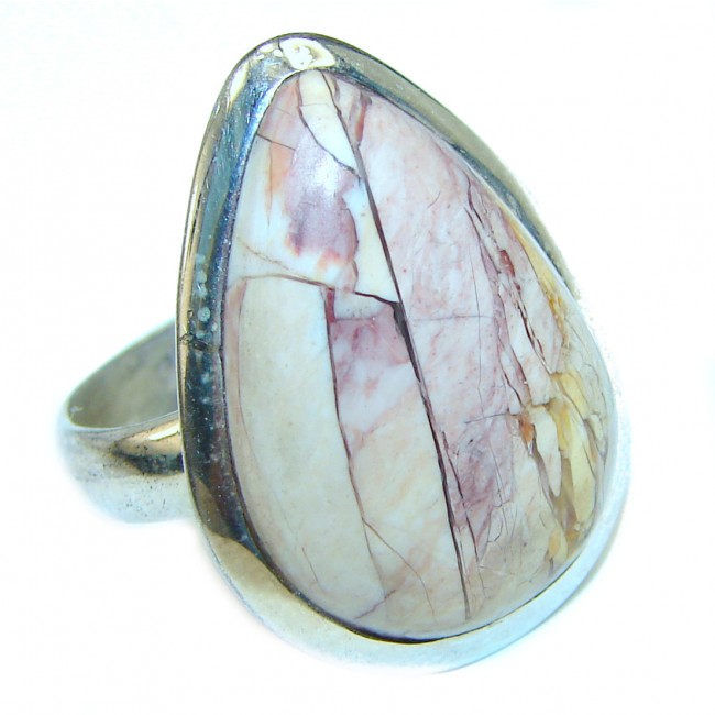Australian Mookaite .925 Sterling Silver Ring size 7 3/4