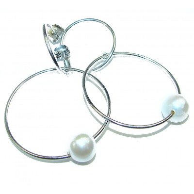 New Universe Pearl .925 Sterling Silver handmade earrings