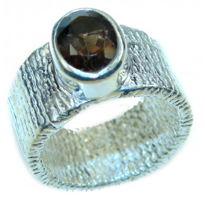Smoky Topaz .925 Sterling Silver Ring size 6 1/4