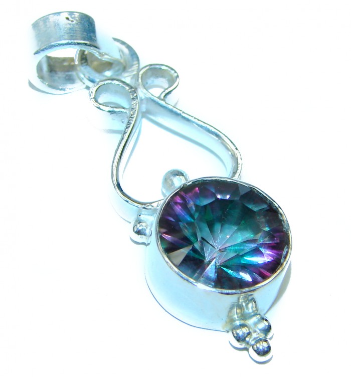 Magical Magic Topaz .925 Sterling Silver handcrafted Pendant