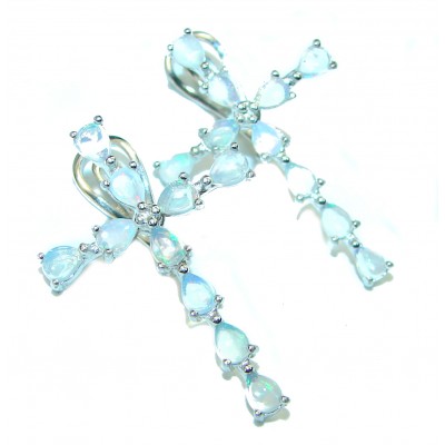 Holy Cross Design authentic Ethiopian Opal .925 Sterling Silver handcrafted earrings