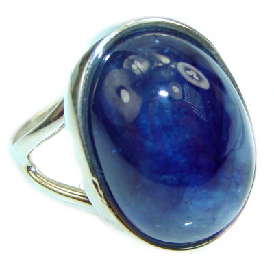 Blue Planet Beauty authentic Sapphire .925 Sterling Silver Ring size 8