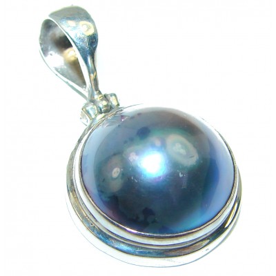Victorian Style Pearl .925 Sterling Silver handcrafted pendant