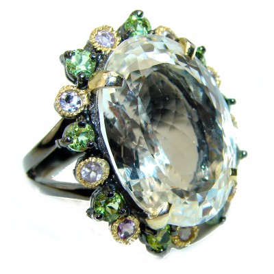 White Topaz .925 Sterling Silver ring size 8 1/4