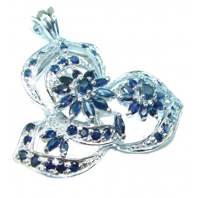 Genuine Sapphire .925 Sterling Silver handmade Pendant