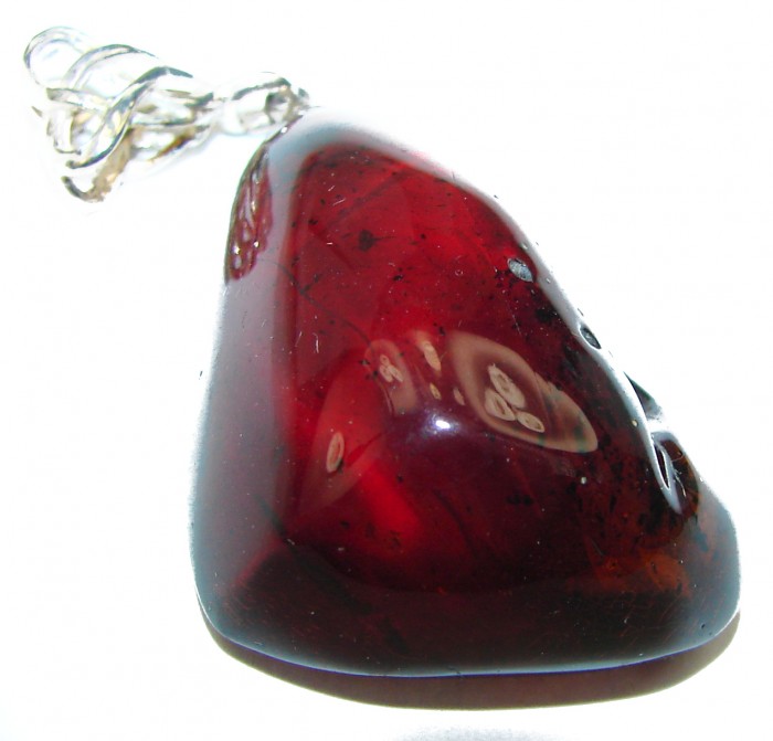 Baltic Amber .925 Sterling Silver handmade Pendant