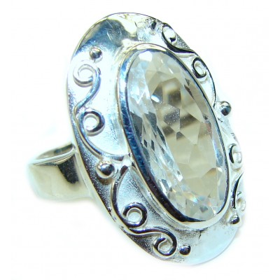 White Topaz .925 Sterling Silver ring size 6