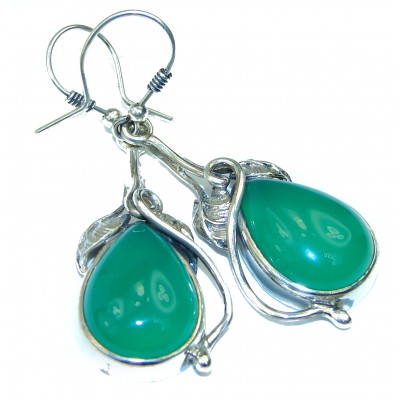 Botswana Agate .925 Sterling Silver handmade earrings