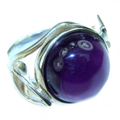 Purple Romance Amethyst .925 Sterling Silver Handcrafted Ring size 7 1/2