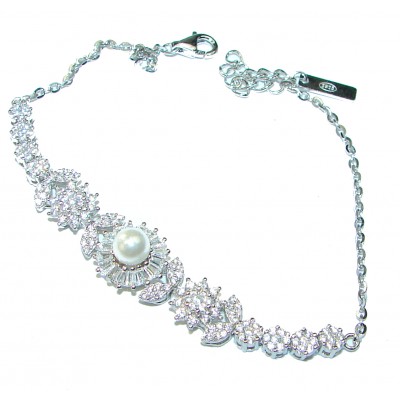 Spectacular Pearl .925 Silver handmade Bracelet