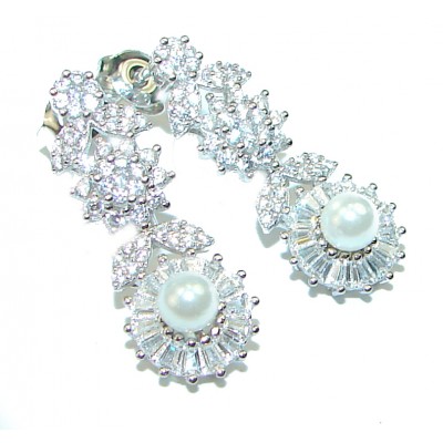 Real Beauty Pearl .925 Sterling Silver handcrafted Earrings