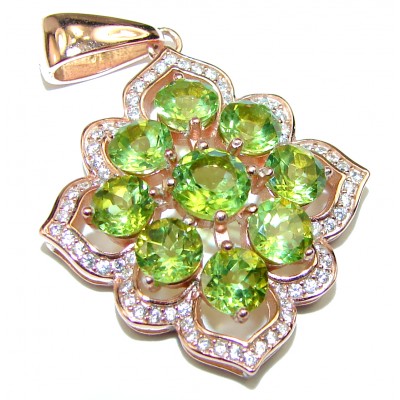 Deluxe authentic Peridot .925 Sterling Silver handmade Pendant