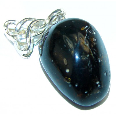 Baltic Amber .925 Sterling Silver handmade Pendant
