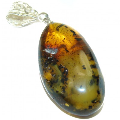 Baltic Amber .925 Sterling Silver handmade Pendant