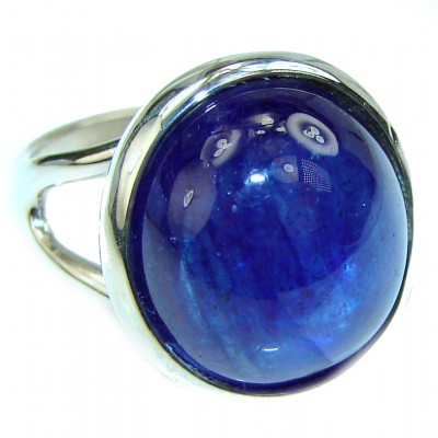 Blue Planet Beauty authentic Sapphire .925 Sterling Silver Ring size 9 1/4