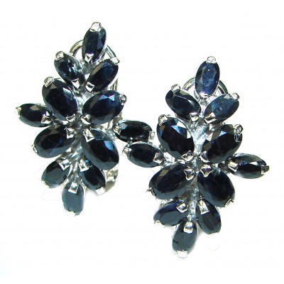 Josephine Sapphire .925 Sterling Silver handcrafted Earrings