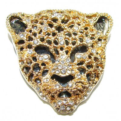 La Panther Crystal handmade Brooch