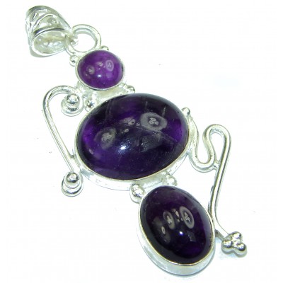Amethyst .925 Sterling Silver handcrafted Pendant