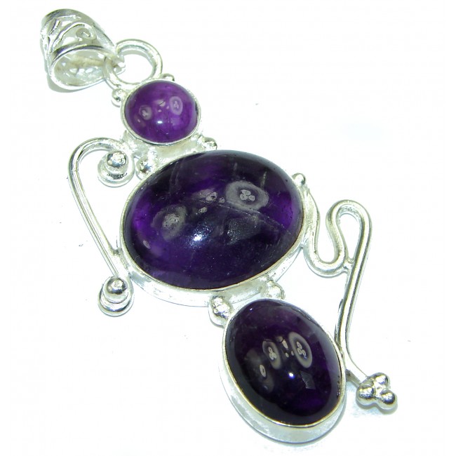 Amethyst .925 Sterling Silver handcrafted Pendant