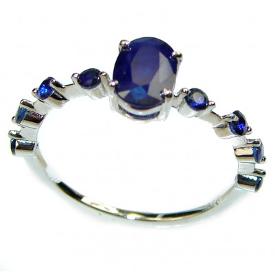 Fancy Sapphire .925 Sterling Silver Ring size 7 3/4