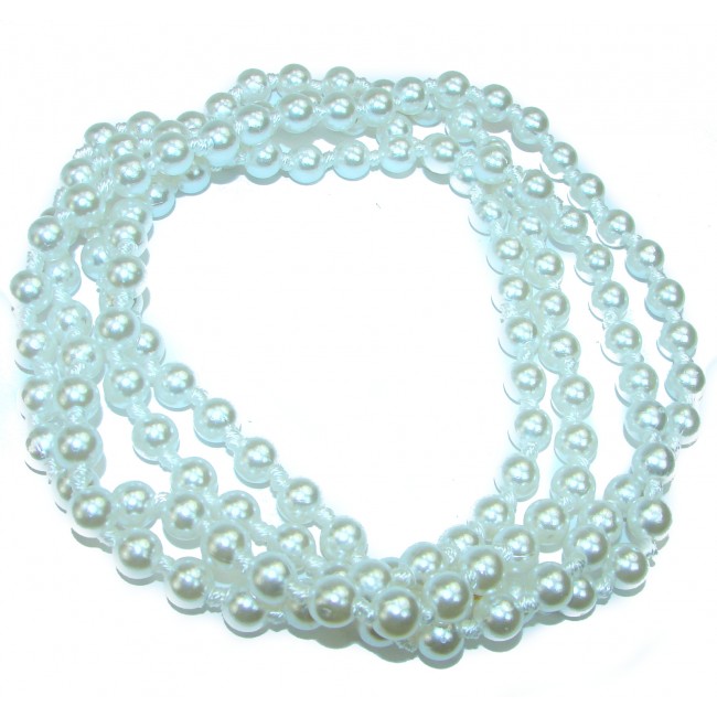 52 inches Long created f Pearl handcrafted Necklace