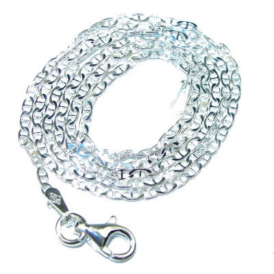 Figaro design Sterling Silver Chain 18'' long, 3 mm wide