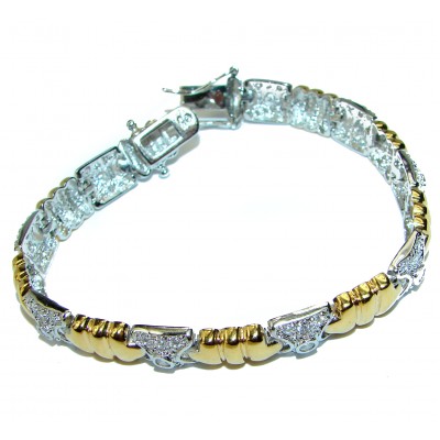 Authentic two tones .925 Sterling Silver Bracelet