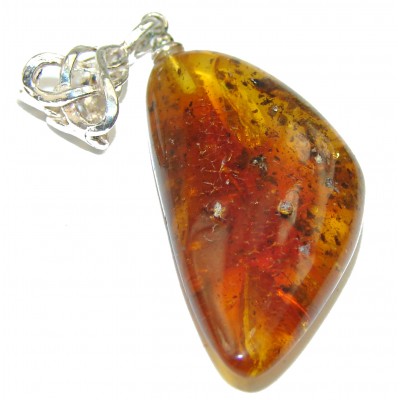 Baltic Amber .925 Sterling Silver handmade Pendant