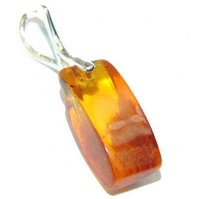 Baltic Amber .925 Sterling Silver handmade Pendant