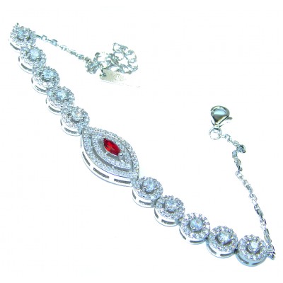 Diva's Desire authentic Ruby .925 Sterling Silver handmade Bracelet