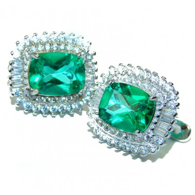 Fabulous Chrome Diopside .925 Sterling Silver handcrafted earrings