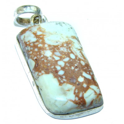 Simple Mexican Matrix Opal Sterling Silver Pendant