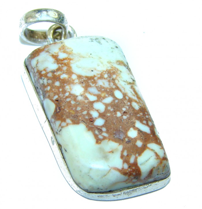 Simple Mexican Matrix Opal Sterling Silver Pendant