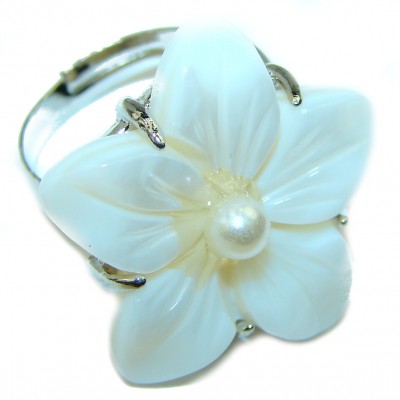 Blister Pearl .925 Sterling Silver brilliantly handcrafted ring s. 7