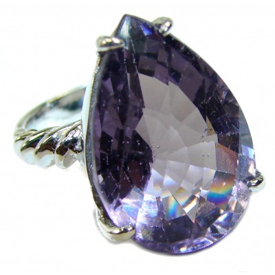 Purple Beauty Topaz .925 Sterling Silver handcrafted Ring size 5 1/2