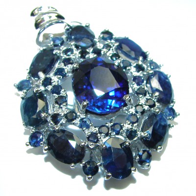 SOUTHERN STAR London Blue Topaz Sapphire .925 Sterling Silver handmade Pendant