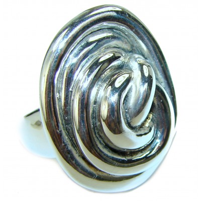 Natural Beauty Italy Made Silver Sterling Silver ring s. 7