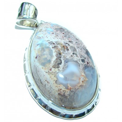 Bonfire Night Natural Mexican Fire Opal .925 Sterling Silver handmade Pendant