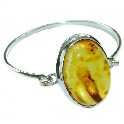 Excellent Baltic Amber .925 Sterling Silver entirely handcrafted Bracelet