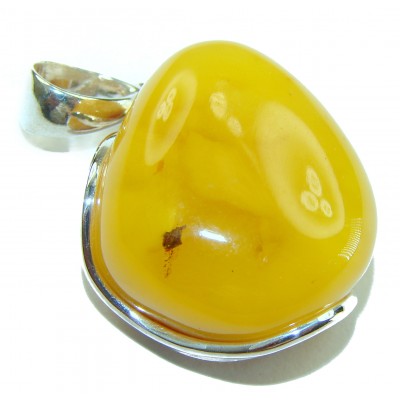 Prehistoric authentic Baltic Amber Amethyst .925 Sterling Silver handcrafted pendant