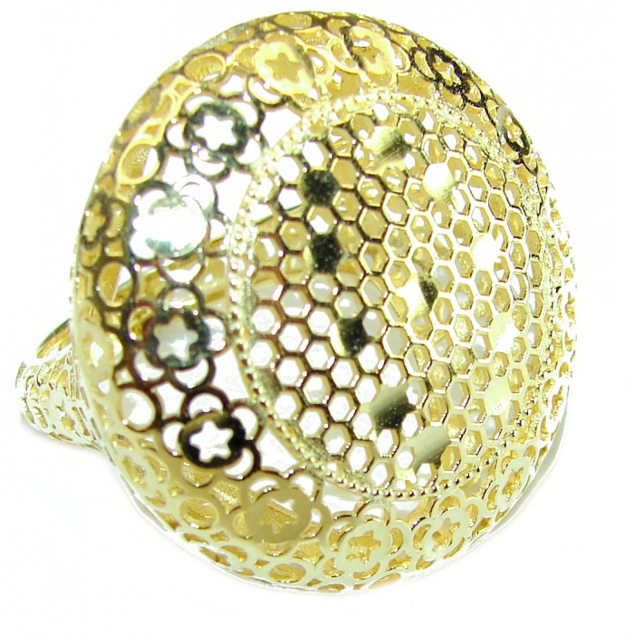 Golden Power 14K Gold over .925 Sterling Silver Ring Size 7