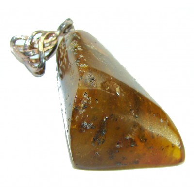 Real Beauty authentic Baltic Amber 925 Sterling Silver handcrafted pendant