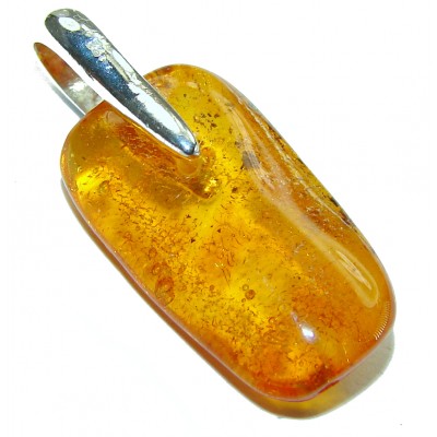 Vintage Beauty authentic Baltic Amber .925 Sterling Silver handcrafted pendant