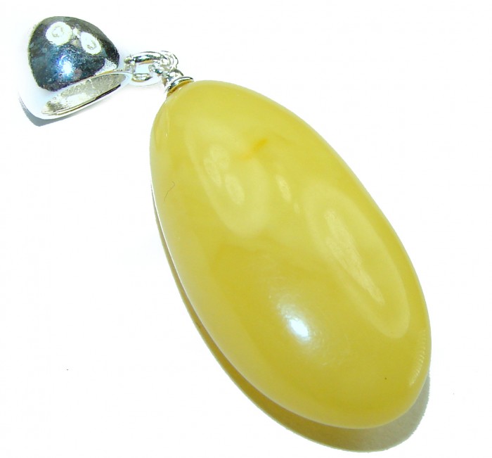 Butterscotch Baltic Amber .925 Sterling Silver handmade Pendant