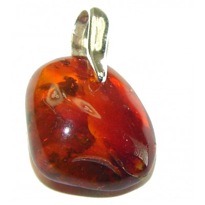 King of the Sea Baltic Amber .925 Sterling Silver handmade Pendant