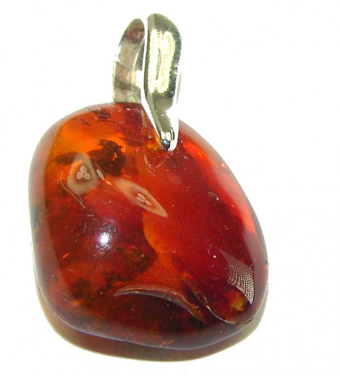 King of the Sea Baltic Amber .925 Sterling Silver handmade Pendant