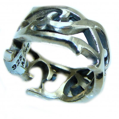 Authentic Bali .925 Sterling Silver handmade Cocktail Ring s. 6