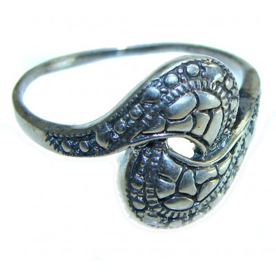 Authentic Bali .925 Sterling Silver handmade Cocktail Ring s. 9 1/2