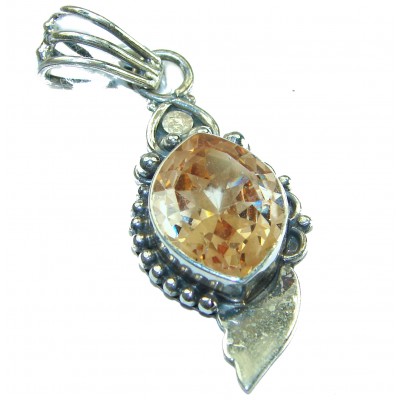 Real Beauty Citrine .925 Sterling Silver handcrafted Pendant